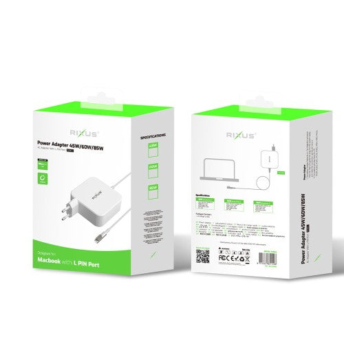 Rixus RXMCL MacBook Laptop Oplader 45W – L-Tip