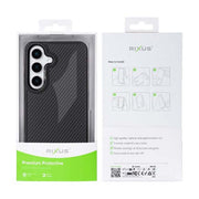 Rixus Mag Carbon MagSafe-compatibel hoesje voor Samsung Galaxy S26 Ultra – titaniumgrijs