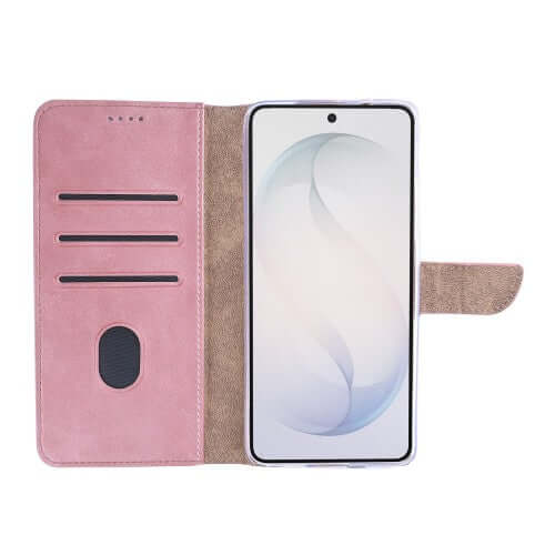 Rixus bookcase voor Samsung Galaxy S26 Ultra – roze