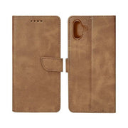 Rixus bookcase voor Samsung Galaxy A06 – lichtbruin