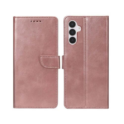 Rixus bookcase voor Samsung Galaxy S25 FE – roze