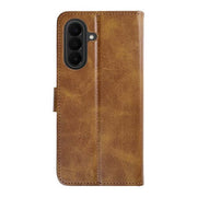 Rixus bookcase voor Samsung Galaxy A27 – lichtbruin