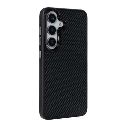 Rixus Mag Carbon MagSafe-compatibel hoesje voor Samsung Galaxy S26 Plus – zwart