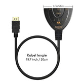 4K HDMI-switch 3-in-1 – Full HD 1080P 3D - wave hdmi