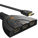 4K HDMI-switch 3-in-1 – Full HD 1080P 3D - wave hdmi