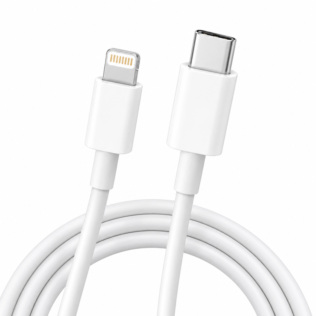 Originele USB-C naar Lightning Kabel 1 Meter – Snelladen & Data Sync voor iPhone en iPad – Wit