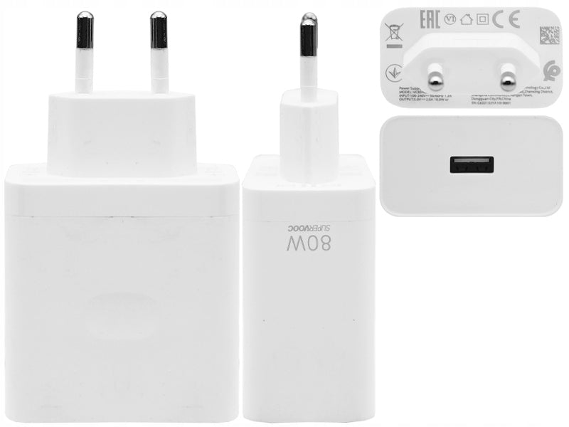 Oppo 80W Fast Charger - 5474220 - VCB8JAEH - White