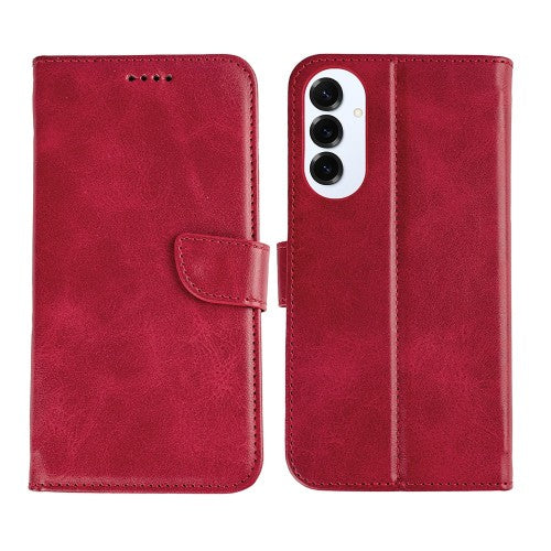 Rixus bookcase voor Samsung Galaxy S25 Edge – donkerrood