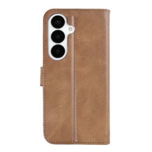 Rixus bookcase voor Samsung Galaxy S26 – lichtbruin