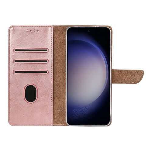 Rixus bookcase voor Samsung Galaxy A36 / A37 – roze