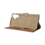 Rixus bookcase voor Samsung Galaxy A06 – lichtbruin