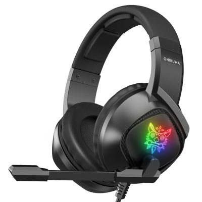 ONIKUMA K19 professionele gaming headset met microfoon RGB LED met ruisonderdrukking