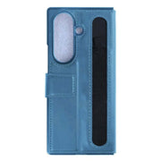 Rixus wallet-hoesje met penhouder voor Samsung Galaxy Z Fold8 Ultra – sierrablauw