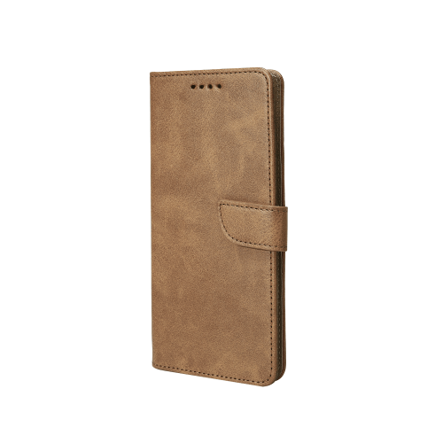 Rixus bookcase voor Samsung Galaxy A06 – lichtbruin