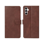 Rixus bookcase voor Samsung Galaxy S25 FE – bruin