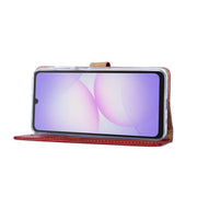 Rixus bookcase voor Samsung Galaxy A07 / A08 – donkerrood