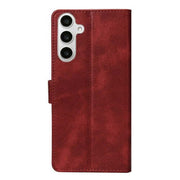 Rixus bookcase voor Samsung Galaxy S24 FE – donkerrood