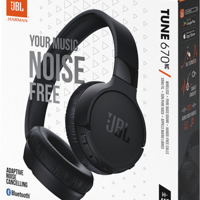 JBL Tune 670NC | On-Ear Headphones With ANC (zwart)