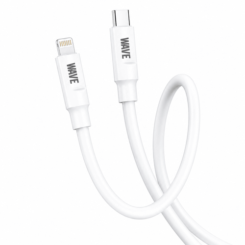 Wave WA-213 USB-C naar Lightning Snellaadkabel 27W – 1 Meter – Wit - Laad Centrum