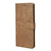 Rixus bookcase voor Samsung Galaxy S25 Ultra – lichtbruin