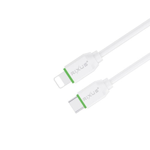 Rixus RXUC13L USB-C naar Lightning kabel 30cm 30W wit – productoverzicht