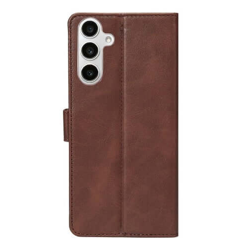 Rixus bookcase voor Samsung Galaxy S24 FE – bruin