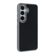Rixus Mag Carbon MagSafe-compatibel hoesje voor Samsung Galaxy S26 Plus – titaniumgrijs