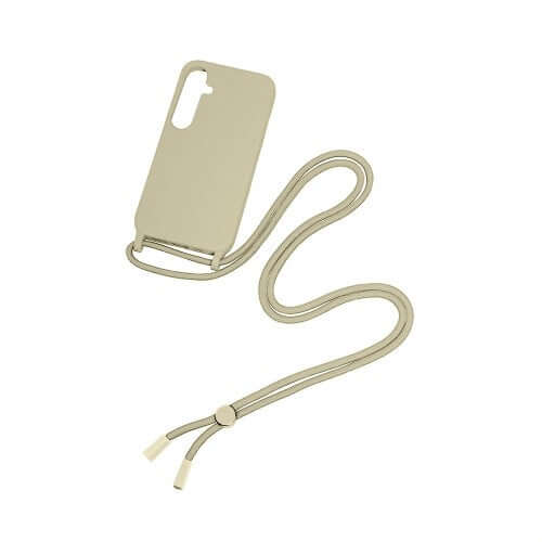 Rixus TPU-hoesje met koord voor Samsung Galaxy A05s – goudkleurig