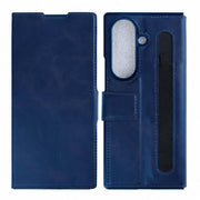 Rixus wallet-hoesje met penhouder voor Samsung Galaxy Z Fold7 – blauw