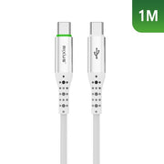 Rixus RXUC21C Auto Disconnect USB-C naar USB-C kabel 1m 60W wit – productoverzicht