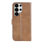 Rixus bookcase voor Samsung Galaxy S26 Ultra – lichtbruin