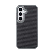 Rixus Mag Carbon MagSafe-compatibel hoesje voor Samsung Galaxy S26 – titaniumgrijs