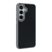 Rixus Mag Carbon MagSafe-compatibel hoesje voor Samsung Galaxy S26 – titaniumgrijs