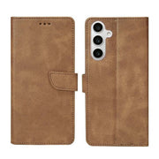 Rixus bookcase voor Samsung Galaxy S24 FE – lichtbruin