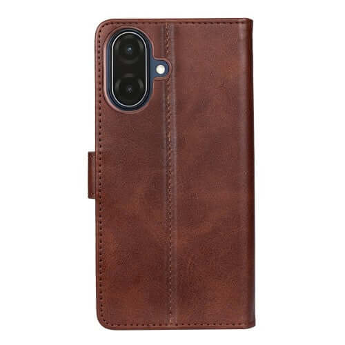 Rixus bookcase voor Samsung Galaxy A07 / A08 – bruin