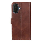 Rixus bookcase voor Samsung Galaxy A07 / A08 – bruin