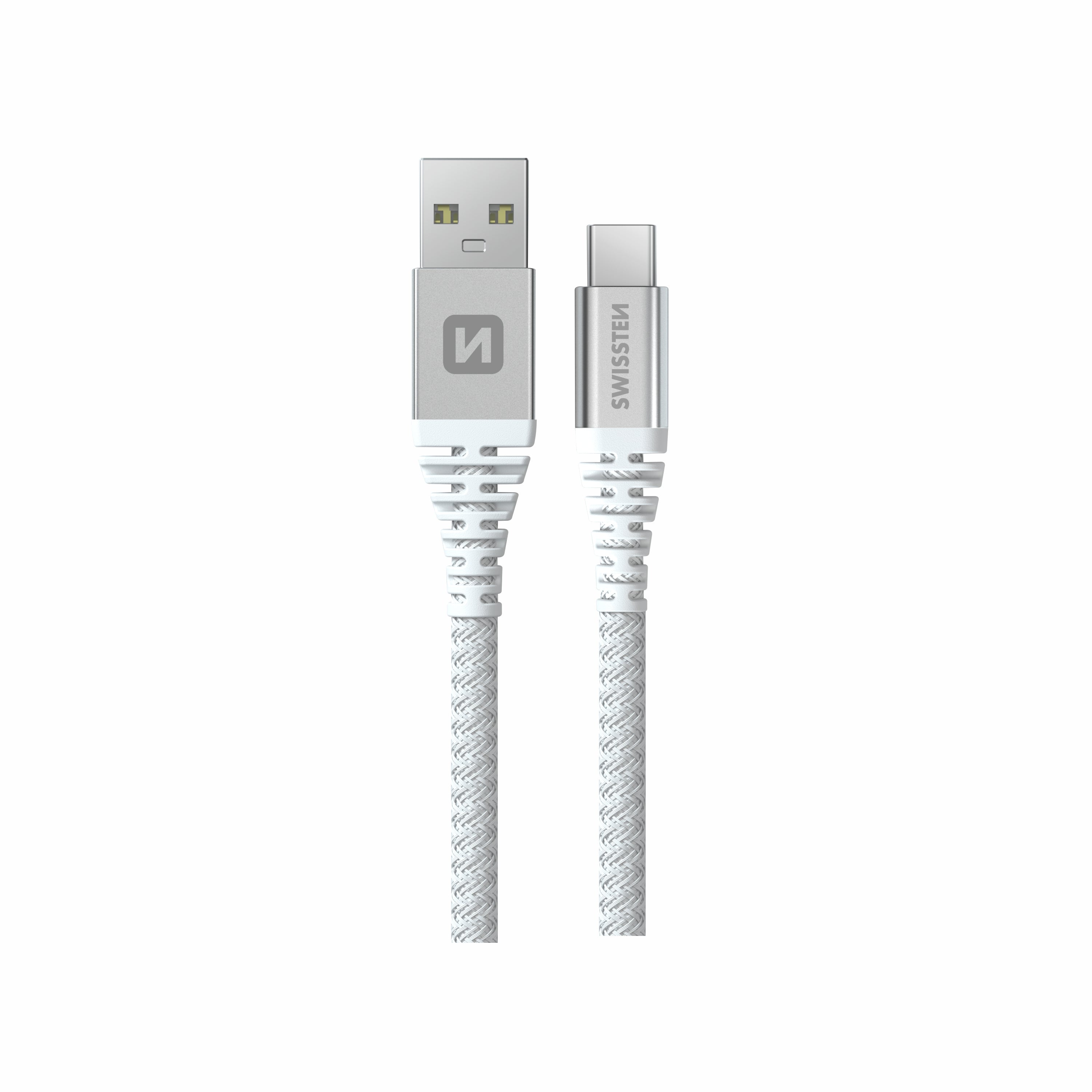 Swissten USB-A naar USB-C kabel – 1,5 Meter – Aramideversterkt voor Duurzaam Opladen - Laad Centrum