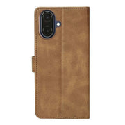 Rixus bookcase voor Samsung Galaxy A07 / A08 – lichtbruin