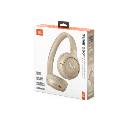 JBL Tune 530BT Wireless On-Ear Headphones (Beige)