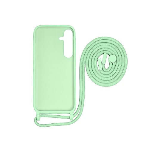 Rixus TPU-hoesje met koord voor Samsung Galaxy A25 5G – matchagroen