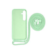 Rixus TPU-hoesje met koord voor Samsung Galaxy A25 5G – matchagroen