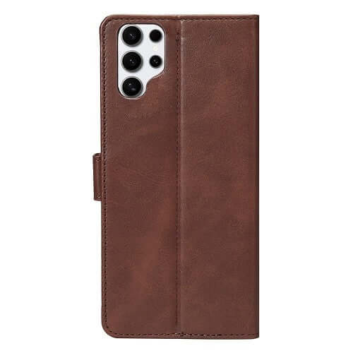 Rixus bookcase voor Samsung Galaxy S25 Ultra – bruin