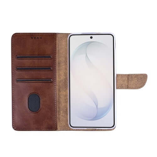 Rixus bookcase voor Samsung Galaxy S26 – bruin