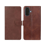 Rixus bookcase voor Samsung Galaxy A07 / A08 – bruin
