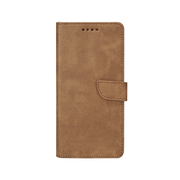 Rixus bookcase voor Samsung Galaxy A06 – lichtbruin