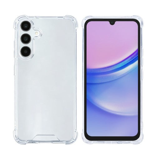 Rixus Anti-Burst-hoesje voor Samsung Galaxy A15 5G – transparant
