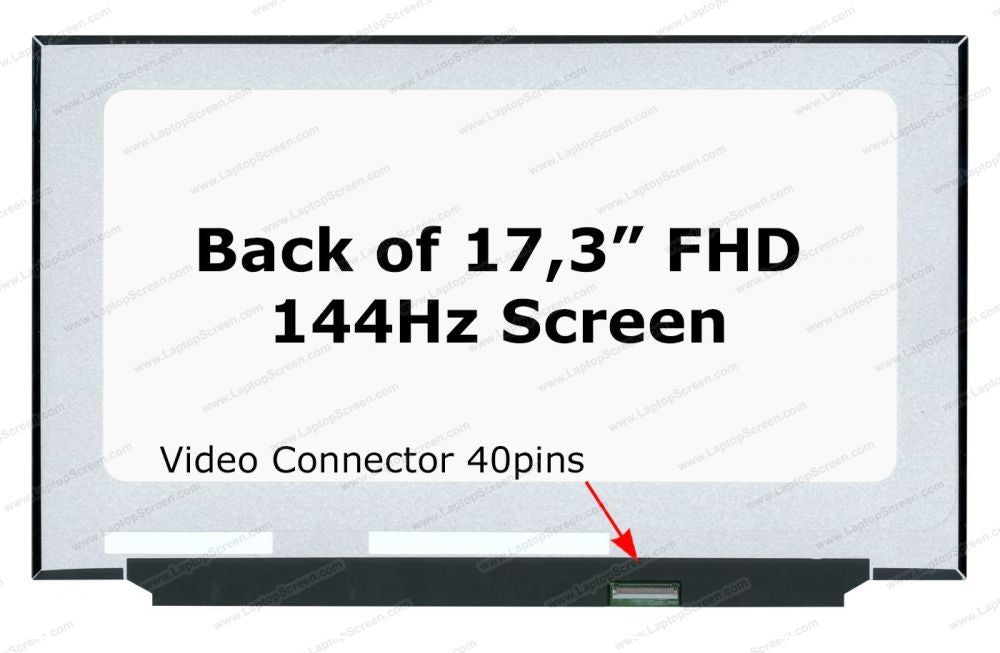 17,3 inch Laptop LCD Scherm NV173FHM-NX4 V8.2 – Full HD – 40-Pin eDP