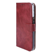 Rixus bookcase voor Samsung Galaxy S26 – donkerrood