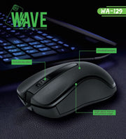 Wave WA-129 Wired Mouse Desktop Business office