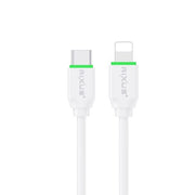 Rixus RXUC13L USB-C naar Lightning kabel 30cm 30W wit – kabeldetail